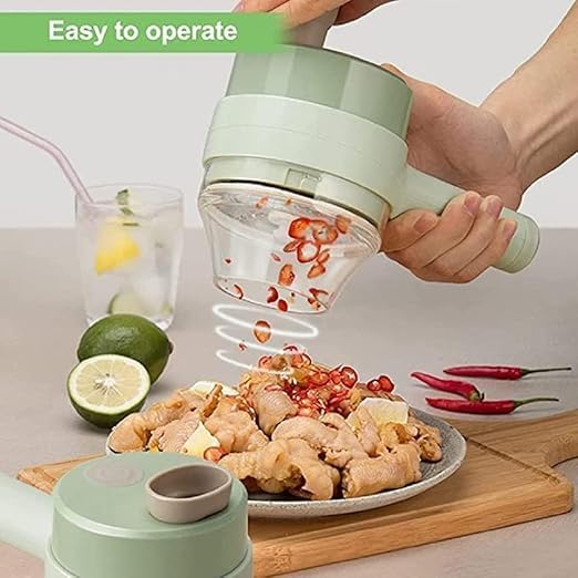 🔥 4-in-1 Manual Vegetable Chopper & Slicer | Multifunctional Kitchen Cutter