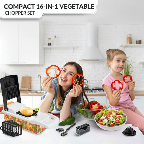 2 in 1 Multi-Purpose Vegetable & Fruit Grater, Slicer, Cutter & Chopper