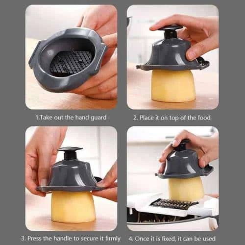 10 in 1 Multifunctional Vegetable Fruits Cutter/Slicer Shredder with Rotating Drain Basket