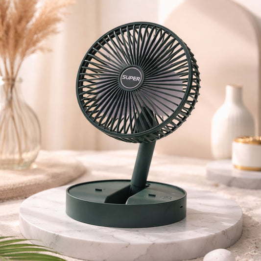 Portable Rechargeable Mini Fan | USB, 3-Speed, Travel & Office
