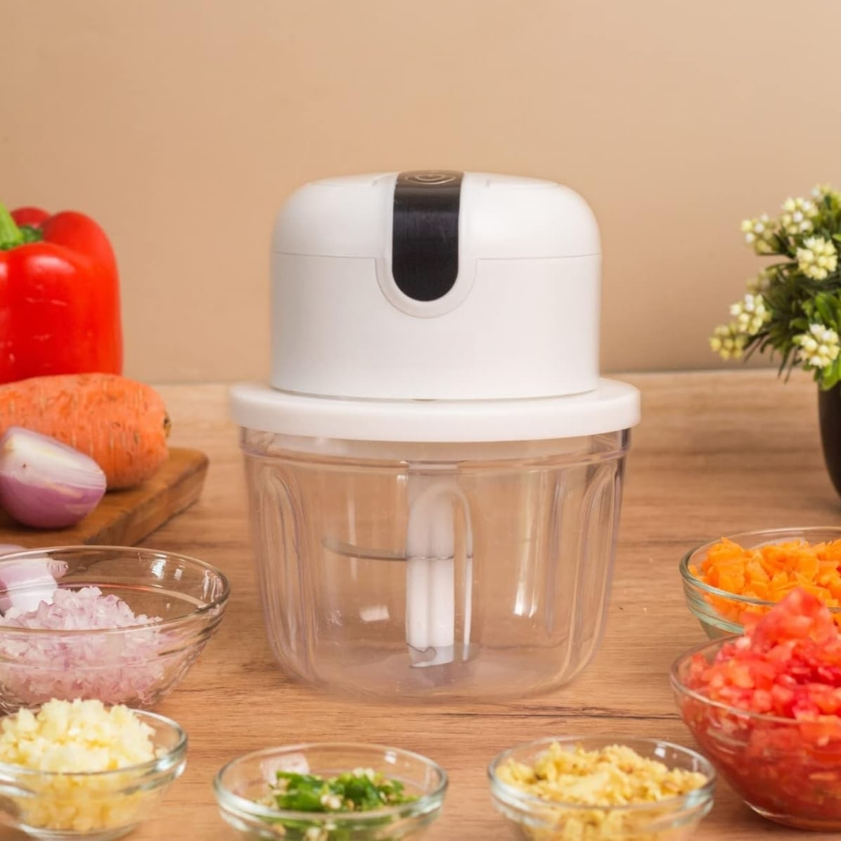 Mini Electric Garlic & Vegetable Chopper - USB Rechargeable